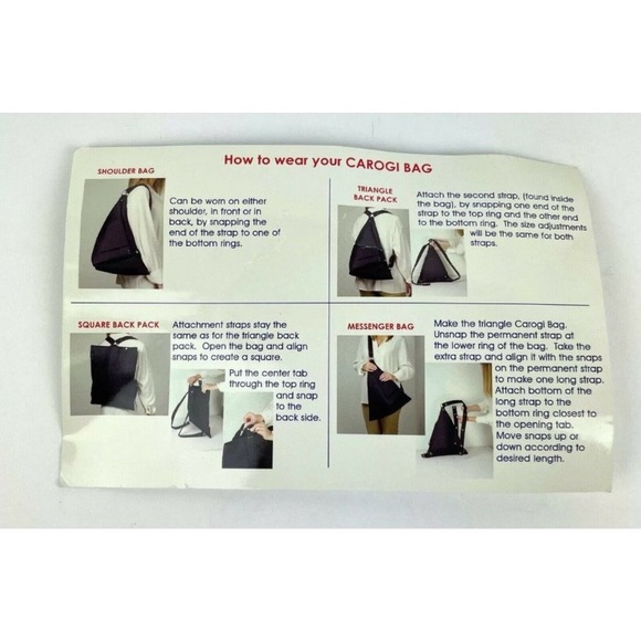 Nwot Carson Rogers Carogi Backpack convertible Sling Bag - Picture 12 of 12